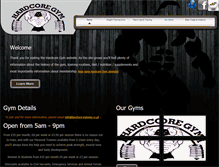 Tablet Screenshot of hardcoregym.co.uk